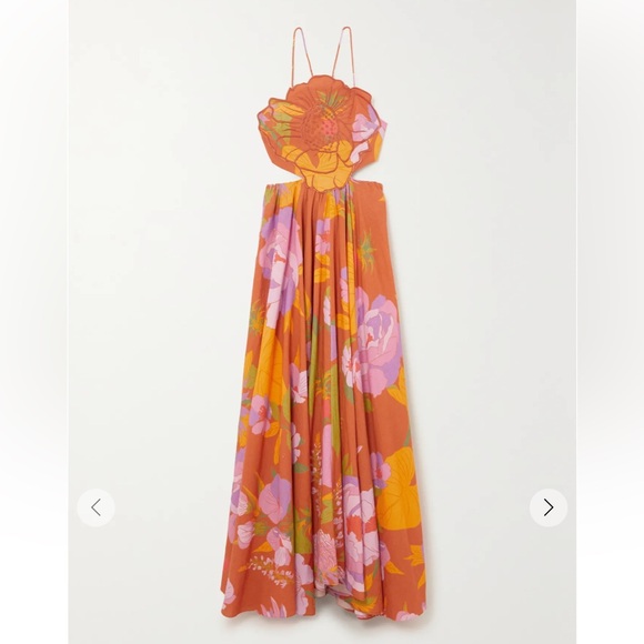 Farm Rio Embroidered Open-Back Dress - Picture 3 of 10